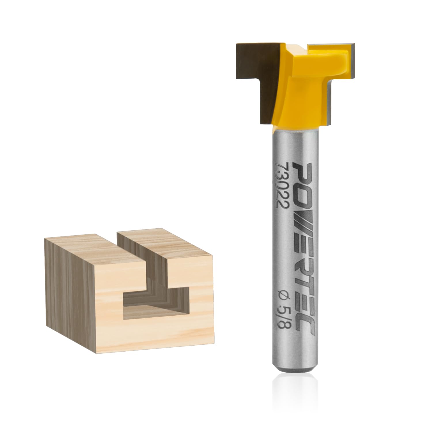 たたtttt POWERTEC T Slot Router Bits 1/4 Shank, Carbide Tipped T